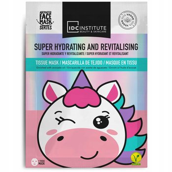 IDC Institute, Super Nawilżająca Vegan Maska W Płacie Do Twarzy Jednorożec - IDC Institute