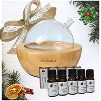 Idealny Świąteczny Prezent - Zestaw Dyfuzor Szklany i Olejki Eteryczne xmas