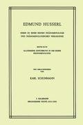 Ideen zu Einer Reinen Phänomenologie und Phänomenologischen Philosophie - Husserl Edmund, Schumann K.