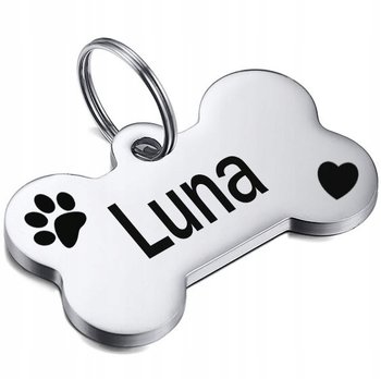 IDENTYFIKATOR ADRESÓWKA PIES KOT ŁAPKA TWÓJ GRAWER - Reverse