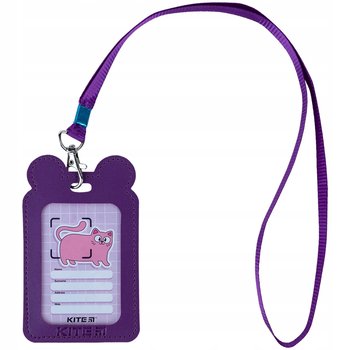 Identyfikator z taśmą na smycz etui fioletowy Kite - KITE
