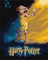 IDEYKA Malowanie po numerach - Harry Potter: Plakat z Dobbiem ©Warner Bros. 40x50 cm