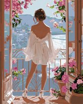 IDEYKA Zestaw do malowania po numerach. Niesamowity krajobraz ©art_selena_ua 40x50 cm KHO8444