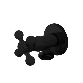 IDMAR Zawór kątowy 1/2″x3/4″ z głowicą ceramiczną RETRO 1010 czarny mat; AIBL_AŁKO1/2X3/4.1010CZ - Idmar