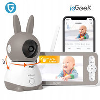 ieGeek 2K NIANIA ELEKTRONICZNA KAMERA MONITOR WIFI 5'' LCD