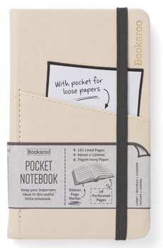 IF, notatnik a6 bookaroo journal pocket kremowy - IF