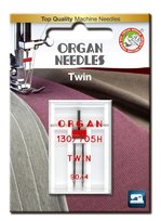 Igła podwójna półpłaska 130/705H Organ TWIN 90/4mm blistr Organ