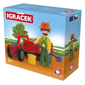Igracek, Figurka - ogrodnik z mini traktorem - Igracek Multigo