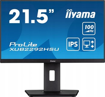 IIYAMA Monitor 21.5 cala XUB2292HSU-B6 IPS 100Hz PIVOT HDMI DP USB HAS - IIYAMA