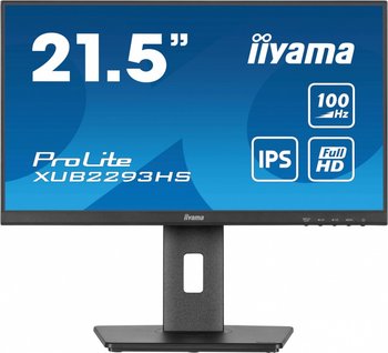 IIYAMA Monitor 22 cale XUB2293HS-B6 IPS,HDMI,DP,HAS(150mm) - IIYAMA