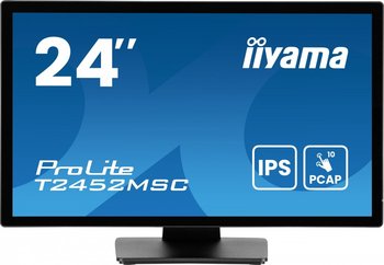 IIYAMA Monitor 24 cale T2452MSC-B1AG 10 PKT. POJ,IPS HDMI DP 7H USB 400cd - IIYAMA
