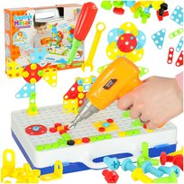 ikonka, Puzzle w walizce 4w1 z wkrętarką, 237 el.