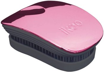 Ikoo Metallic Collection Pocket Black Rose Brush, Szczotka Ułatwiająca Rozczesywanie Włosów Zamykana - Ikoo