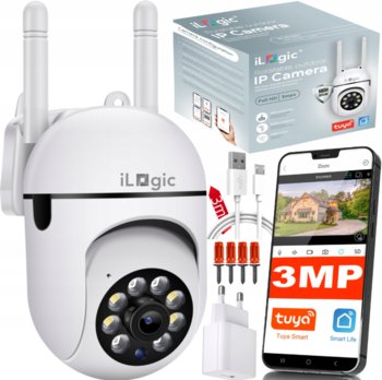 iLogic Kamera zewnętrzna WiFi IP Obrotowa 3MPx Bezprzewodowa Full HD 8x ZOOM - iLogic
