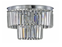 Iluminar, Plafon kryształowy Hereford Fall Mini Chrome, 30 cm