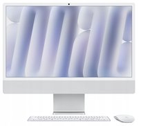 iMac 24 cale: M4 10/10, 16GB, 256GB SSD - Srebrny Apple