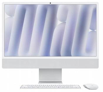 iMac 24 cale: M4 8/8, 16GB, 256GB SSD - Srebrny - Apple