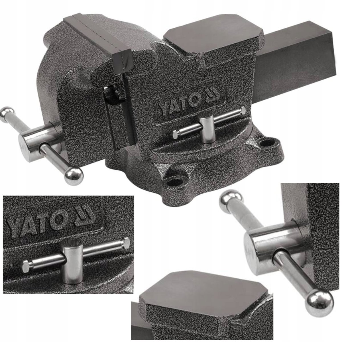 Imadło ślusarskie obrotowe YATO 65048, 150 mm