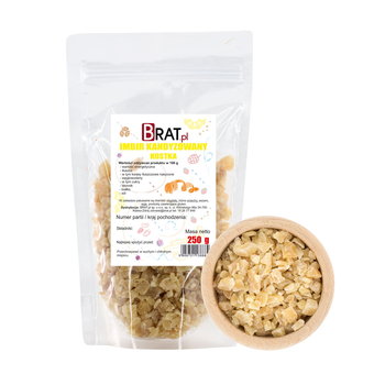 IMBIR Kandyzowany kostka 250g WYSOKIEJ JAKOŚCI, PRODUKT NATURALNY - BRAT.pl
