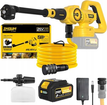 Imoum GYQXJ Myjka Ciśnieniowa Akumulatorowa Bezprzewodowa 4Ah 21V 400W Zestaw XXL - IMOUM