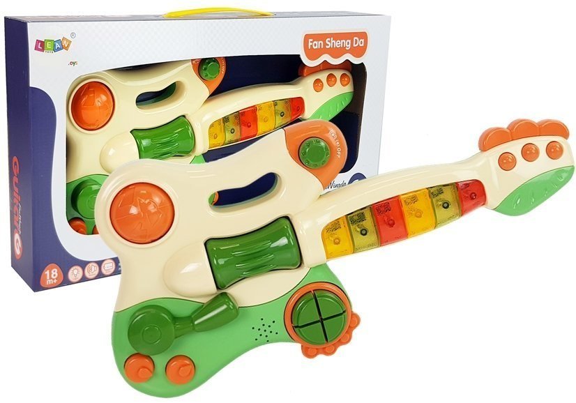 Zdjęcia - Zabawka muzyczna LEAN Toys Import LEANToys, Interaktywna gitara z pianinem 