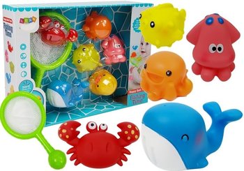 Import LEANToys Zestaw do Kąpieli Zwierzątka Wodne Siatka Delfin Krab - Lean Toys