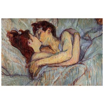In Bed. The Kiss Toulouse-Lautrec 60x90 - Legendarte