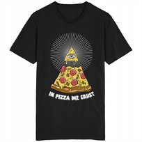 In Pizza We Crust Koszulka Illuminati Piramida Oko