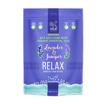 INA ESSENTIALS Relax sól do kąpieli z lawendą i jałowcem 330g INA ESSENTIALS