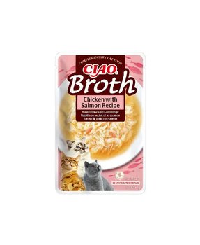 Inaba Cat Ciao Broth Chicken with Salmon 40g - Brit