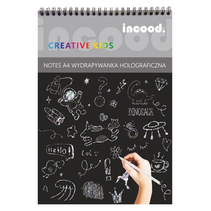 Incood, Notes A4 wydrapywanka holograficzna, Creative Kids