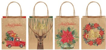 Incood, Torba prezentowa 21x25 kraft auto jeleń mix - incood