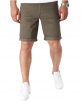 INDICODE JEANS ZIELONE SPODENKI MĘSKIE Z MANKIETEM L 1RŁA Indicode