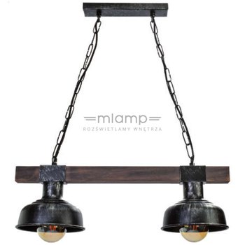 Industrialna LAMPA wisząca FARO MLP6242 Milagro rustykalna OPRAWA metalowy ZWIS na łańcuchu czarny - Milagro