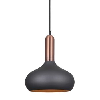 Industrialna LAMPA wisząca QUESMO MDM-3029/1 GR+RC Italux metalowa OPRAWA zwis loft miedź szary - ITALUX