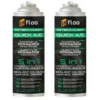 INfloo 2x Szybka Klima R134a Gaz Olej Uszczelniacz UV Osuszacz 5w1 CZYNNIK InFloo