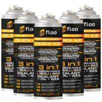 INfloo 5x Szybka Klima R134a Gaz Olej Uszczelniacz 3w1 CZYNNIK CHŁODNICZY InFloo