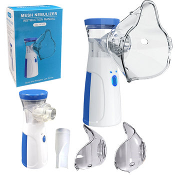 INHALATOR NEBULIZATOR 2 MASKI DLA DZIECI I DOROSŁYCH PRZENOŚNY CICHY USB - WKS