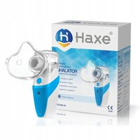 INHALATOR NEBULIZATOR, dla dzieci i dorosłych  MOBILNY HAXE 2 MASKI PODRÓŻ HAXE