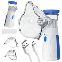 INHALATOR NEBULIZATOR SIATECZKOWY MESH PRZENOŚNY BEZPRZEWODOWY CICHY MASKA VERK GROUP