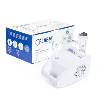 Inhalator pneumatyczny, dla dzieci i dorosłych FLAEM 4Neb, biały - Flaem