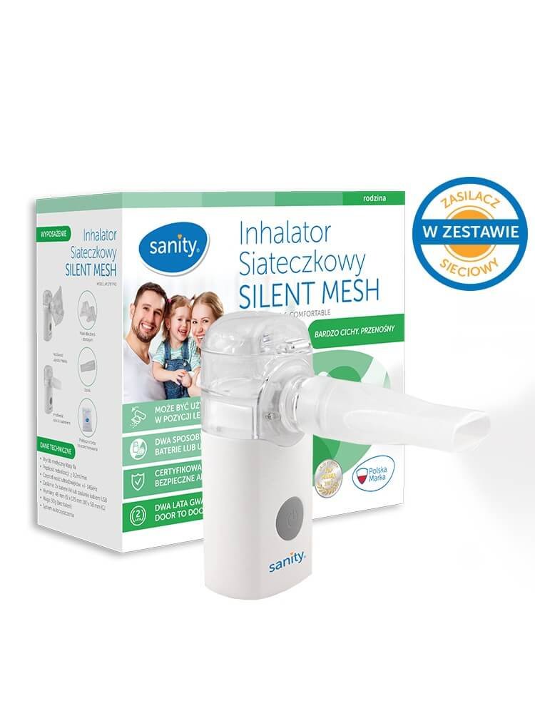 Inhalator siateczkowy, dla dzieci i dorosłych SANITY Silent Mesh AP 2717