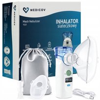 INHALATOR SIATECZKOWY PRZENOŚNY NEBULIZATOR CICHY DLA DZIECI DOROSŁYCH LCD brak informacji