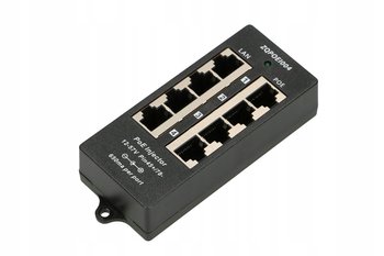 Injector PoE 4 Portowy 4x 100Mb/s RJ45 - EXTRALINK