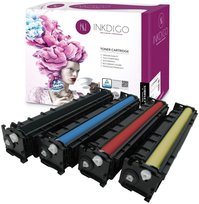 INKDIGO CF540X - CF543X zgodny zestaw Tonerów do HP LaserJet 254DW 254NW 281FDW 281FDN CMYK