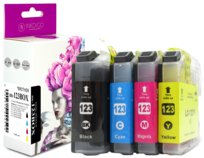 INKDIGO Tusze LC123 zgodny zestaw do Brother DCP-J132 DCP-J152 MFC-J475 CMYK