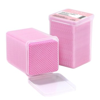 INLAQ Waciki Bezpyłowe Perforowane do Paznokci w Pudełku Różowe 200 Sztuk - INLAQ