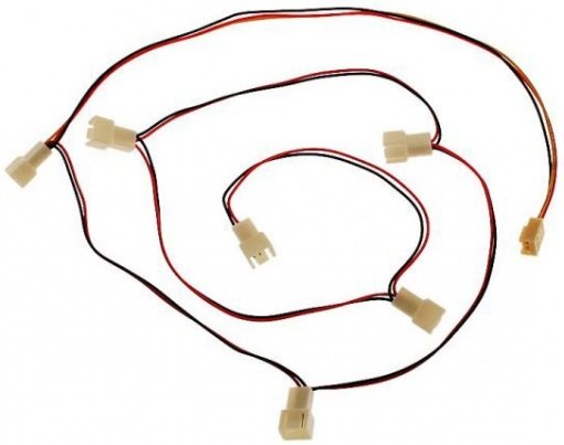 InLine 33436 Rozgałęziacz z Molex 3-pin na 6 x Molex 3-pin - InLine ...