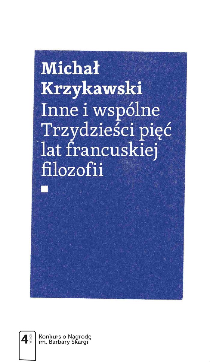 Inne i wspólne. Trzydzieści pięć lat francuskiej filozofii - ebook epub