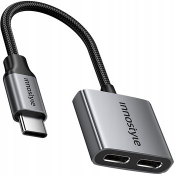 INNOSTYLE ADAPTER 2X USB-C PRZEJŚCIÓWKA KABEL TYP C DO SAMSUNG APPLE Z DAC - inna (Inny)